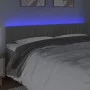 Light gray velvet headboard with LED 160x5x78/88 cm by vidaXL, Headboards and footboards - Ref: Foro24-3121904, Price: 67,42 ...