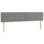 Light gray velvet headboard with LED 180x7x78/88 cm by vidaXL, Headboards and footboards - Ref: Foro24-3122008, Price: 78,60 ...
