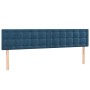 LED-Kopfteil aus dunkelblauem Samt, 200 x 5 x 78/88 cm von vidaXL, Kopf- und Fußteile - Ref: Foro24-3122116, Preis: 80,33 €, ...