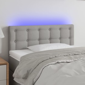 Light gray fabric headboard with LED 90x5x78/88 cm by vidaXL, Headboards and footboards - Ref: Foro24-3122028, Price: 45,71 €...