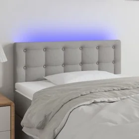 Light gray fabric headboard with LED 90x5x78/88 cm by vidaXL, Headboards and footboards - Ref: Foro24-3122028, Price: 45,01 €...