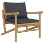 5-teiliges Gartenmöbel-Set aus Bambus mit dunkelgrauen Kissen von vidaXL, Gartensets - Ref: Foro24-3156476, Preis: 550,54 €, ...