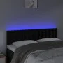 Kopfteil aus schwarzem Samt mit LED 144x5x78/88 cm von vidaXL, Kopf- und Fußteile - Ref: Foro24-3122096, Preis: 78,93 €, Raba...