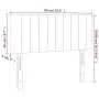 Light gray velvet headboard with LED 90x5x78/88 cm by vidaXL, Headboards and footboards - Ref: Foro24-3121886, Price: 52,41 €...