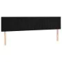Black velvet headboard with LED 160x5x78/88 cm by vidaXL, Headboards and footboards - Ref: Foro24-3121906, Price: 69,38 €, Di...