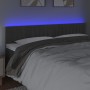 Dunkelgraues Samtkopfteil mit LED 180x5x78/88 cm von vidaXL, Kopf- und Fußteile - Ref: Foro24-3121911, Preis: 63,95 €, Rabatt: %