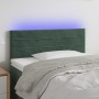Dark green velvet LED headboard 100x5x78/88 cm by vidaXL, Headboards and footboards - Ref: Foro24-3121797, Price: 37,55 €, Di...