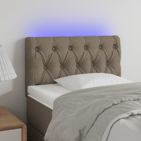 Headboard with LED in taupe gray fabric 80x7x78/88 cm by vidaXL, Headboards and footboards - Ref: Foro24-3121926, Price: 48,9...