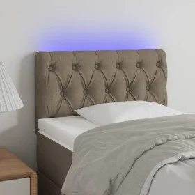 Kopfteil mit LED aus taupegrauem Stoff 80x7x78/88 cm von vidaXL, Kopf- und Fußteile - Ref: Foro24-3121926, Preis: 51,64 €, Ra...