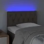 Headboard with LED in taupe gray fabric 80x7x78/88 cm by vidaXL, Headboards and footboards - Ref: Foro24-3121926, Price: 51,6...
