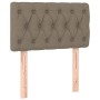 Headboard with LED in taupe gray fabric 80x7x78/88 cm by vidaXL, Headboards and footboards - Ref: Foro24-3121926, Price: 48,9...