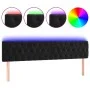 Black velvet headboard with LED 180x7x78/88 cm by vidaXL, Headboards and footboards - Ref: Foro24-3122010, Price: 90,30 €, Di...