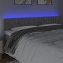 Hellgraues Samtkopfteil mit LED 200x5x78/88 cm von vidaXL, Kopf- und Fußteile - Ref: Foro24-3121916, Preis: 78,98 €, Rabatt: %