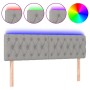 Kopfteil aus hellgrauem Stoff mit LED 144x7x78/88 cm von vidaXL, Kopf- und Fußteile - Ref: Foro24-3121946, Preis: 64,46 €, Ra...