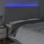 Kopfteil mit LED-Leuchten aus hellgrauem Stoff, 200 x 5 x 118/128 cm von vidaXL, Kopf- und Fußteile - Ref: Foro24-3122166, Pr...
