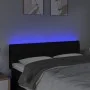 Kopfteil aus schwarzem Stoff mit LED 160x7x78/88 cm von vidaXL, Kopf- und Fußteile - Ref: Foro24-3121956, Preis: 75,64 €, Rab...
