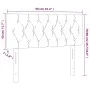 Cabecero con LED de terciopelo gris oscuro 90x7x78/88 cm de vidaXL, Cabeceros y pies de cama - Ref: Foro24-3121985, Precio: 6...