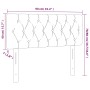 Dunkelgraues Samtkopfteil mit LED 90x7x78/88 cm von vidaXL, Kopf- und Fußteile - Ref: Foro24-3121985, Preis: 61,66 €, Rabatt: %