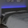 Dunkelgraues Samtkopfteil mit LED 200x7x78/88 cm von vidaXL, Kopf- und Fußteile - Ref: Foro24-3122015, Preis: 78,71 €, Rabatt: %