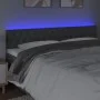 Headboard with LED in dark gray fabric 200x7x78/88 cm by vidaXL, Headboards and footboards - Ref: Foro24-3121971, Price: 72,5...