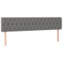 Kopfteil mit LED aus dunkelgrauem Stoff 200x7x78/88 cm von vidaXL, Kopf- und Fußteile - Ref: Foro24-3121971, Preis: 74,86 €, ...