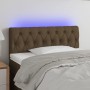 Headboard with LED in dark brown fabric 100x7x78/88 cm by vidaXL, Headboards and footboards - Ref: Foro24-3121941, Price: 52,...