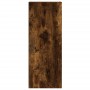 Aparador de madera contrachapada roble ahumado 34,5x34x180 cm