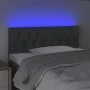 Headboard with LED in dark gray fabric 90x7x78/88 cm by vidaXL, Headboards and footboards - Ref: Foro24-3121931, Price: 46,50...