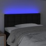 Kopfteil aus schwarzem Stoff mit LED 90x5x78/88 cm von vidaXL, Kopf- und Fußteile - Ref: Foro24-3122030, Preis: 39,87 €, Raba...