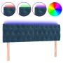 LED-Kopfteil aus dunkelbraunem Samt, 160 x 7 x 78/88 cm von vidaXL, Kopf- und Fußteile - Ref: Foro24-3122006, Preis: 76,08 €,...