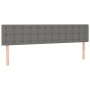 Kopfteil mit LED aus dunkelgrauem Stoff 180x5x78/88 cm von vidaXL, Kopf- und Fußteile - Ref: Foro24-3122061, Preis: 80,44 €, ...