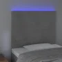 Headboard with LED lights light gray velvet 80x5x118/128 cm by vidaXL, Headboards and footboards - Ref: Foro24-3122174, Price...