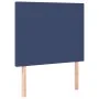 Headboard with LED lights blue fabric 80x5x118/128 cm by vidaXL, Headboards and footboards - Ref: Foro24-3122124, Price: 77,1...