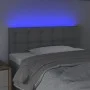 Light gray fabric headboard with LED 100x5x78/88 cm by vidaXL, Headboards and footboards - Ref: Foro24-3122036, Price: 43,90 ...