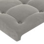 Hellgraues Samtkopfteil mit LED 80x5x78/88 cm von vidaXL, Kopf- und Fußteile - Ref: Foro24-3122076, Preis: 35,47 €, Rabatt: %