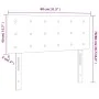 Light gray velvet headboard with LED 80x5x78/88 cm by vidaXL, Headboards and footboards - Ref: Foro24-3122076, Price: 37,63 €...