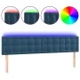 LED-Kopfteil aus dunkelbraunem Samt, 160 x 5 x 78/88 cm von vidaXL, Kopf- und Fußteile - Ref: Foro24-3122104, Preis: 70,19 €,...