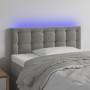Hellgraues Samtkopfteil mit LED 90x5x78/88 cm von vidaXL, Kopf- und Fußteile - Ref: Foro24-3122082, Preis: 49,13 €, Rabatt: %