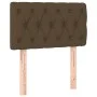 Headboard with LED in dark brown fabric 80x7x78/88 cm by vidaXL, Headboards and footboards - Ref: Foro24-3121925, Price: 47,5...