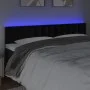 Kopfteil aus schwarzem Samt mit LED 160x5x78/88 cm von vidaXL, Kopf- und Fußteile - Ref: Foro24-3122102, Preis: 60,16 €, Raba...