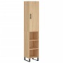 Aparador de madera contrachapada roble Sonoma 34,5x34x180 cm
