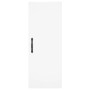 Aparador alto madera contrachapada blanco 34,5x34x180 cm