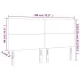 Kopfteil aus rosafarbenem Samt mit LED-Leuchten, 180 x 5 x 118/128 cm von vidaXL, Kopf- und Fußteile - Ref: Foro24-3122209, P...
