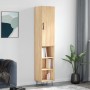 Aparador de madera contrachapada roble Sonoma 34,5x34x180 cm
