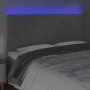 Hellgraues Samtkopfteil mit LED-Leuchten, 180 x 5 x 118/128 cm von vidaXL, Kopf- und Fußteile - Ref: Foro24-3122204, Preis: 1...