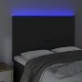 Kopfteil aus schwarzem Samt mit LED-Leuchten, 144 x 5 x 118/128 cm von vidaXL, Kopf- und Fußteile - Ref: Foro24-3122194, Prei...