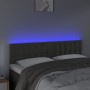 Dunkelgraues Samtkopfteil mit LED 144x5x78/88 cm von vidaXL, Kopf- und Fußteile - Ref: Foro24-3122095, Preis: 69,09 €, Rabatt: %