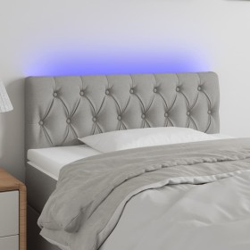 Light gray fabric headboard with LED 90x7x78/88 cm by vidaXL, Headboards and footboards - Ref: Foro24-3121930, Price: 51,32 €...