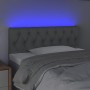 Hellgraues Stoffkopfteil mit LED 90x7x78/88 cm von vidaXL, Kopf- und Fußteile - Ref: Foro24-3121930, Preis: 51,32 €, Rabatt: %