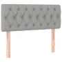 Light gray fabric headboard with LED 90x7x78/88 cm by vidaXL, Headboards and footboards - Ref: Foro24-3121930, Price: 54,04 €...